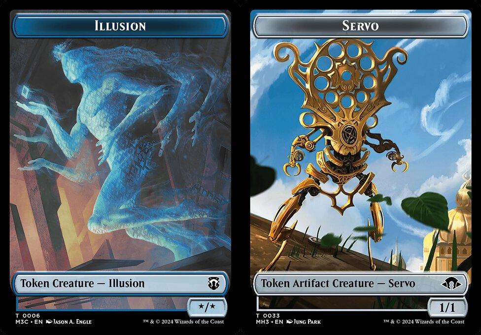 Illusion (0006) // Servo (0033) Double-Sided Token (TM3C) - Ripple Foil