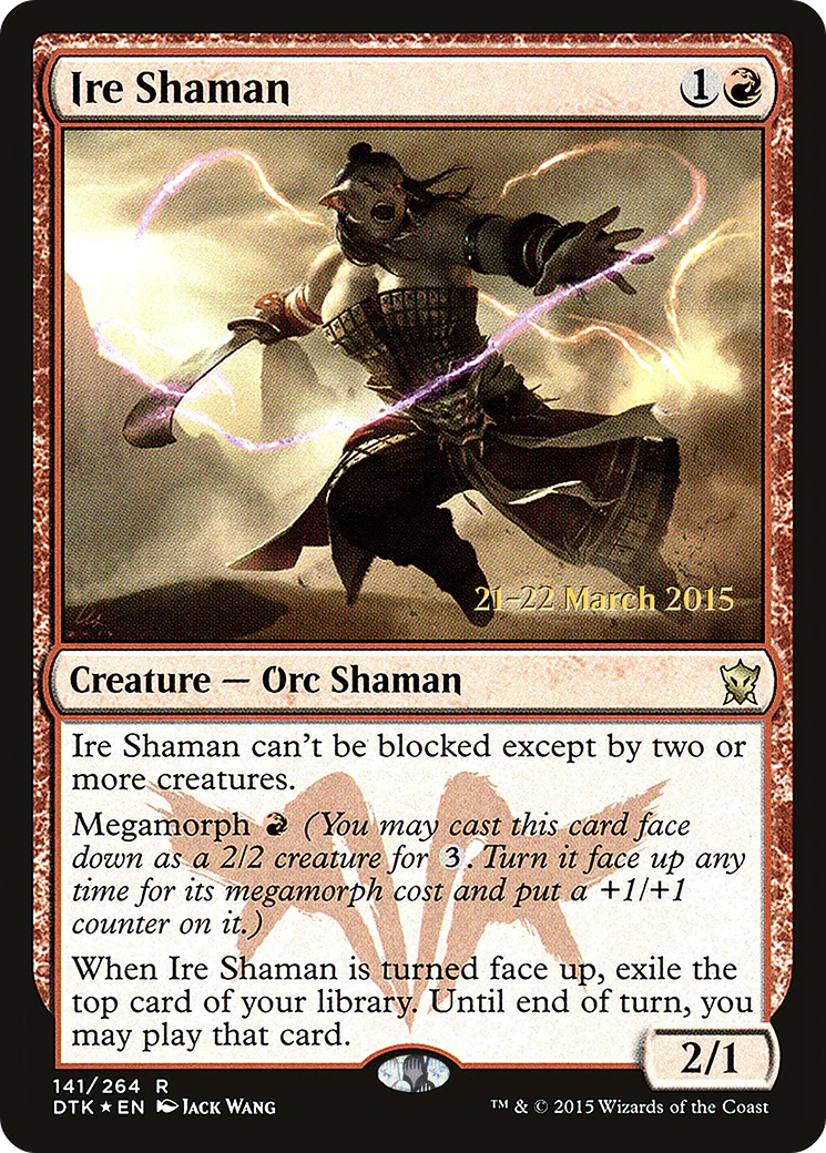 Ire Shaman (141) (Prerelease) (PDTK) - Foil