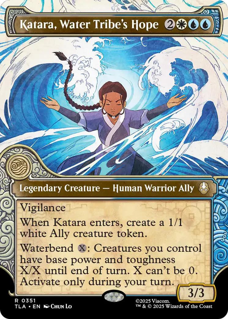 Katara, Water Tribe's Hope (0351) (Elemental Frame) (TLA) - Foil