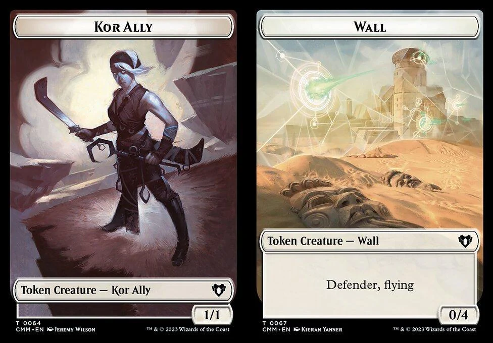 Kor Ally (0064) // Wall (0067) Double-Sided Token (TCMM)