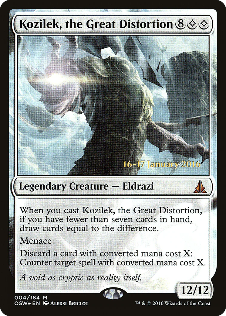 Kozilek, the Great Distortion (004) (Prerelease) (POGW) - Foil