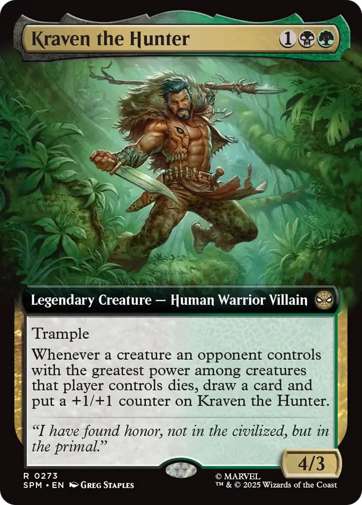 Kraven the Hunter (0273) (Extended Art) (SPM) - Foil