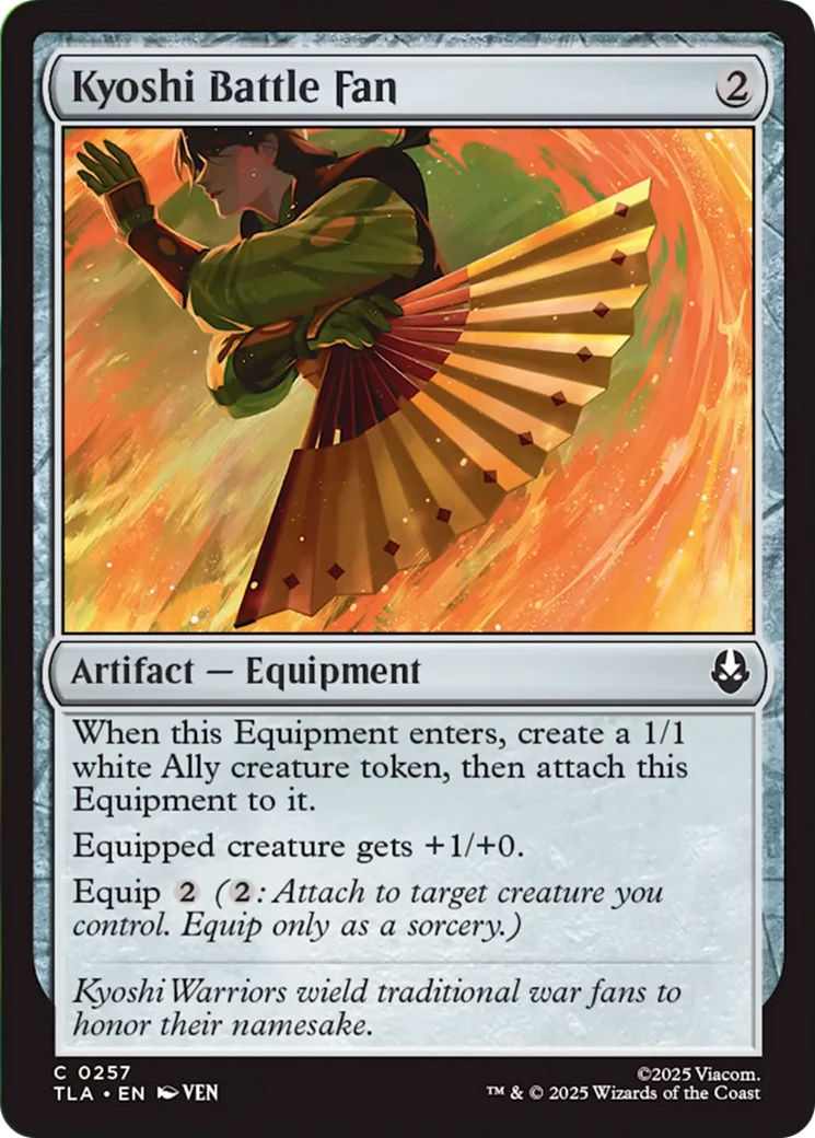 Kyoshi Battle Fan (TLA) - Foil