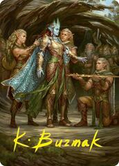 Lathril, Blade of the Elves (48/54) Art Card (AFDN) - Gold-Stamped Signature