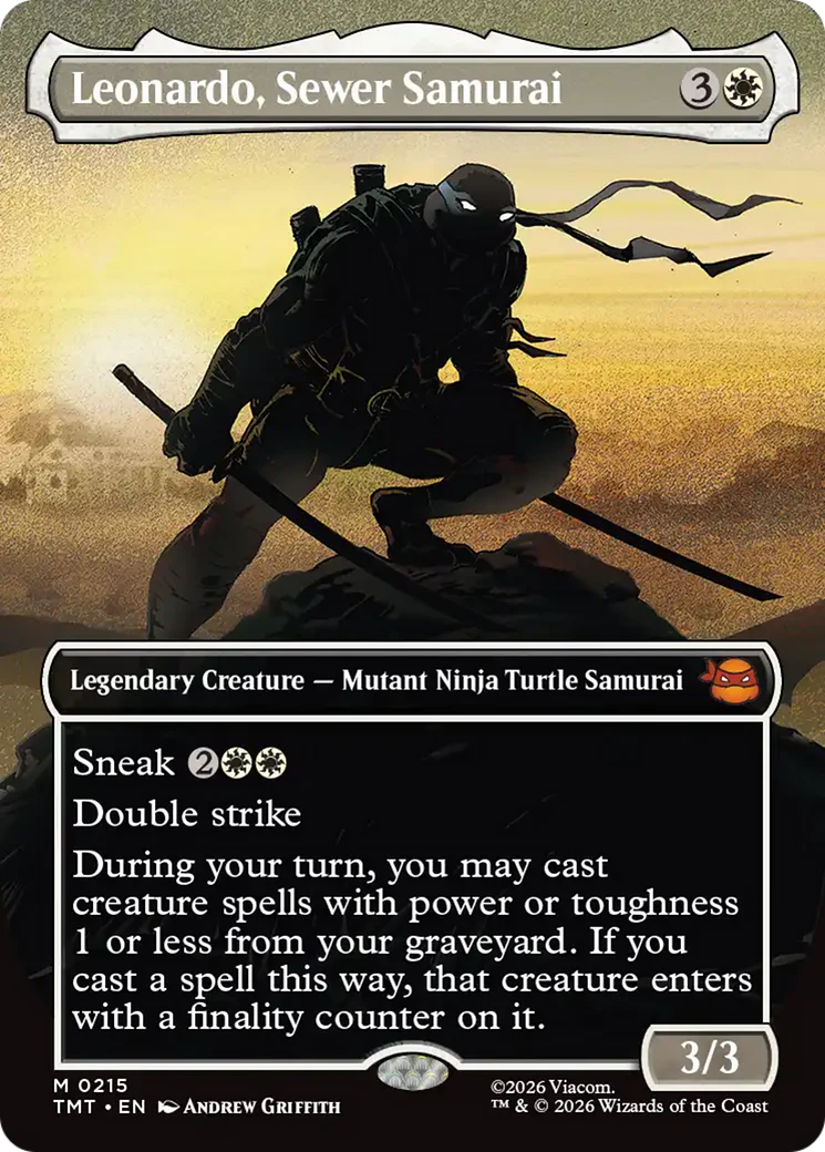 Leonardo, Sewer Samurai (0215) (Borderless) (TMT)