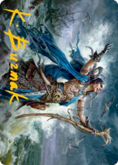 Lier, Disciple of the Drowned (25/81) Art Card (AMID) - Gold-Stamped Signature