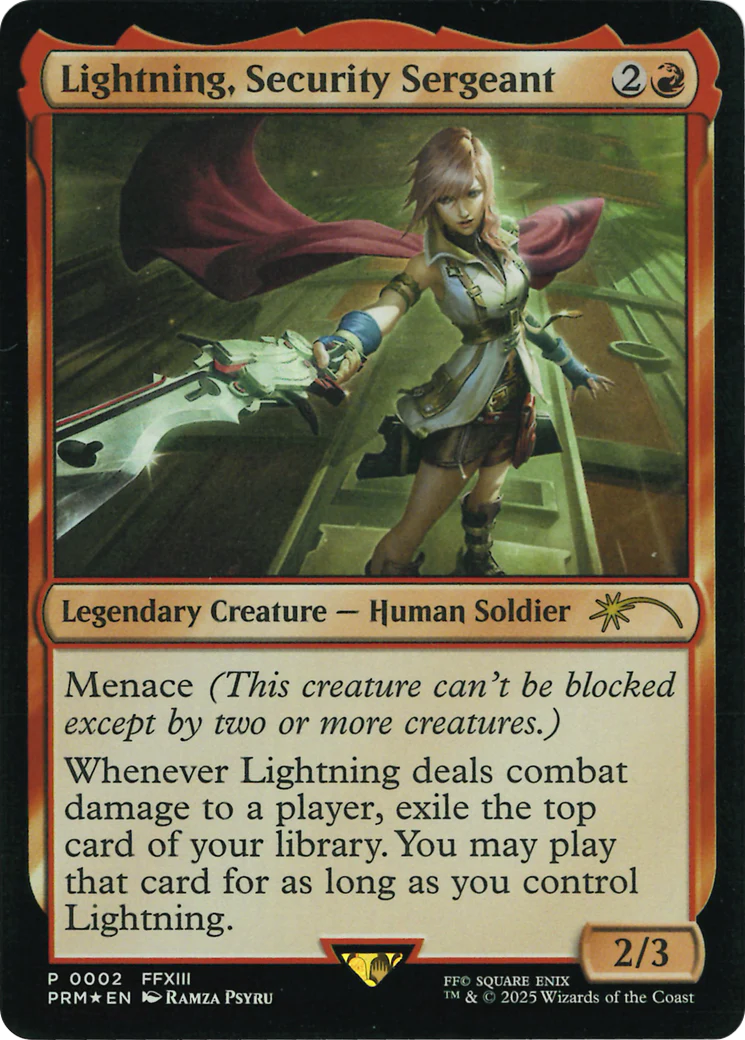 Lightning, Security Sergeant (0002) (PMEI) - Foil