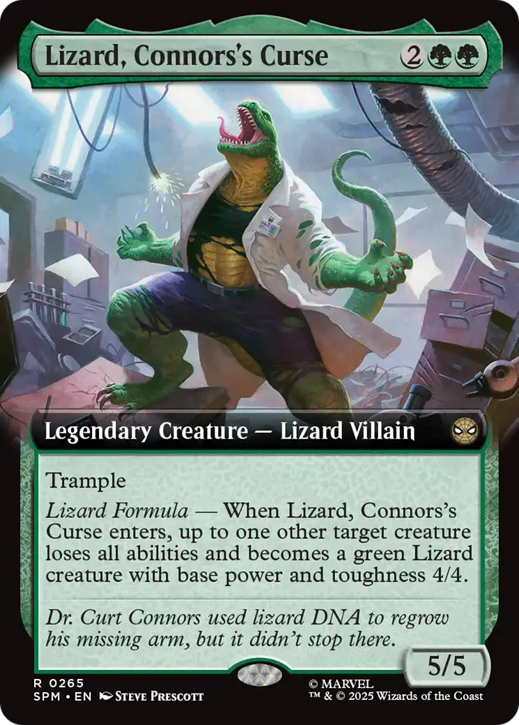 Lizard, Connors's Curse (0265) (Extended Art) (SPM) - Foil