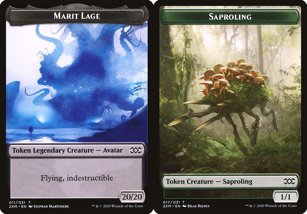Marit Lage (011) // Saproling (017) Double-Sided Token (T2XM) - Foil