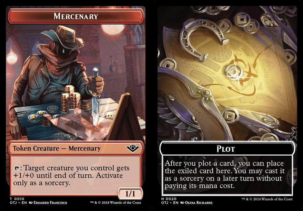 Mercenary (0010) // Plot (0020) Double-Sided Token (TOTJ)
