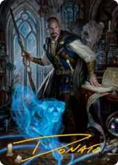 Mordenkainen (75/81) Art Card (AAFR) - Gold-Stamped Signature