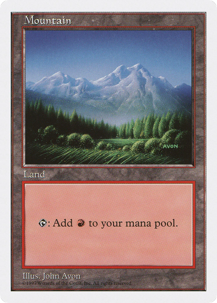 Mountain (Green Foreground) (5ED)