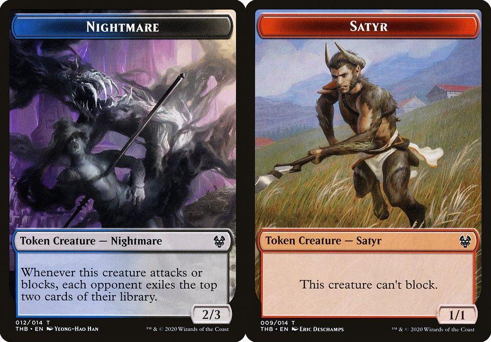 Nightmare (012) // Satyr (009) Double-Sided Token (TTHB) - Foil