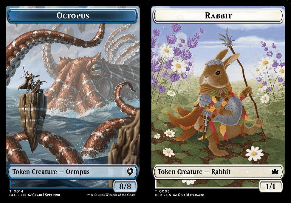 Octopus (0014) // Rabbit (0003) Double-Sided Token (TBLC)