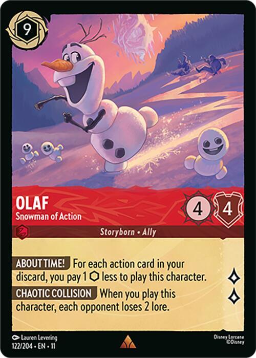 Olaf, Snowman of Action (0122) - Cold Foil