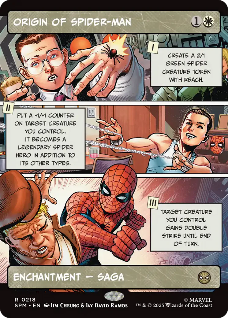 Origin of Spider-Man (0218) (Borderless) (SPM) - Foil