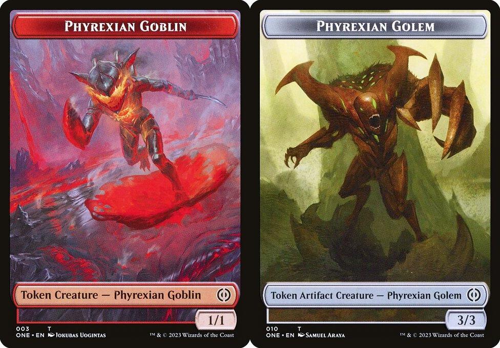 Phyrexian Goblin (003) // Phyrexian Golem (010) Double-Sided Token (TONE)