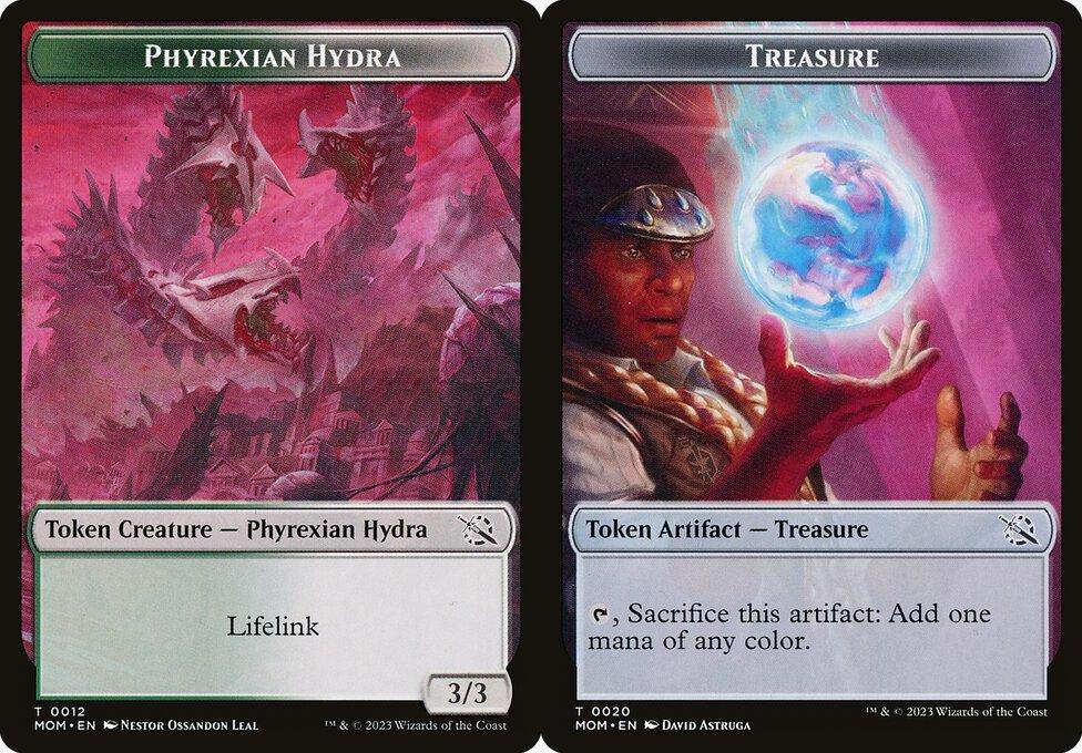Phyrexian Hydra (0012) // Treasure (0020) Double-Sided Token (TMOM) - Foil