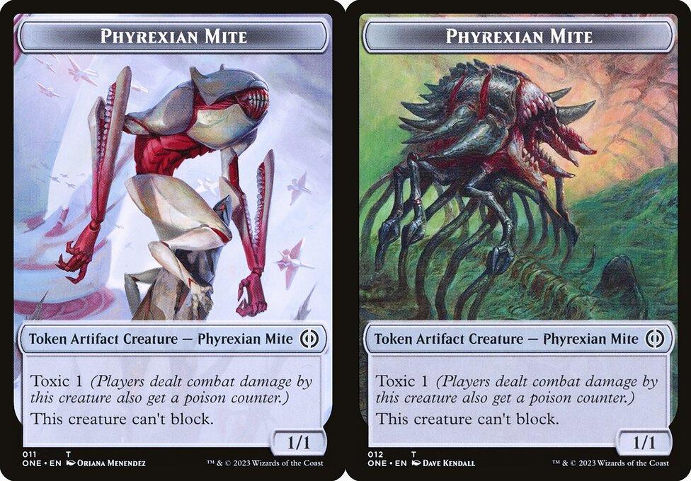 Phyrexian Mite (011) // Phyrexian Mite (012) Double-Sided Token (TONE) - Foil