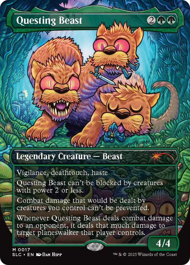 Questing Beast (0017) (Borderless) (SLC) - Foil