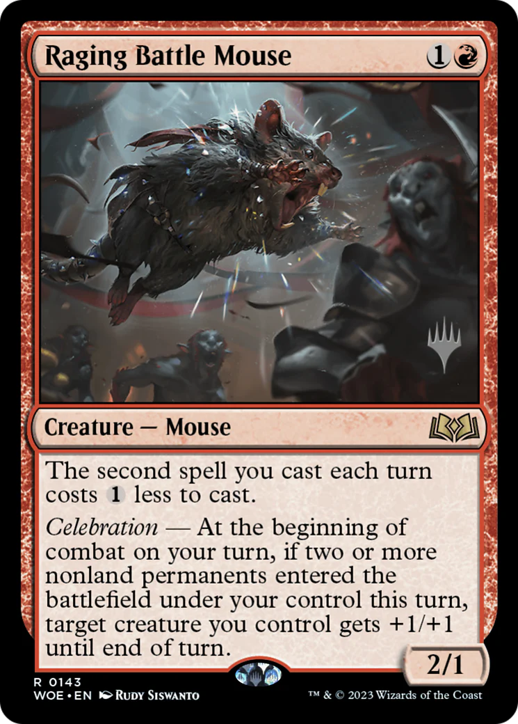 Raging Battle Mouse (0143) (Promo Pack) (PWOE) - Foil