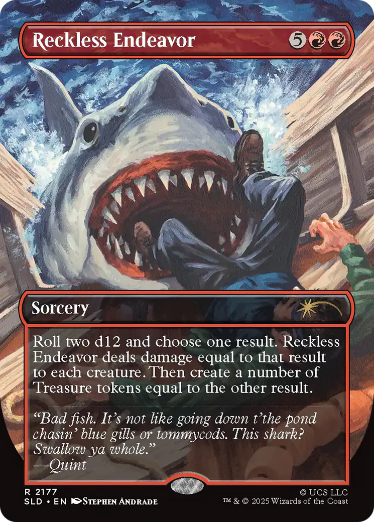 Reckless Endeavor (2177) (Borderless) (SLD) - Rainbow Foil