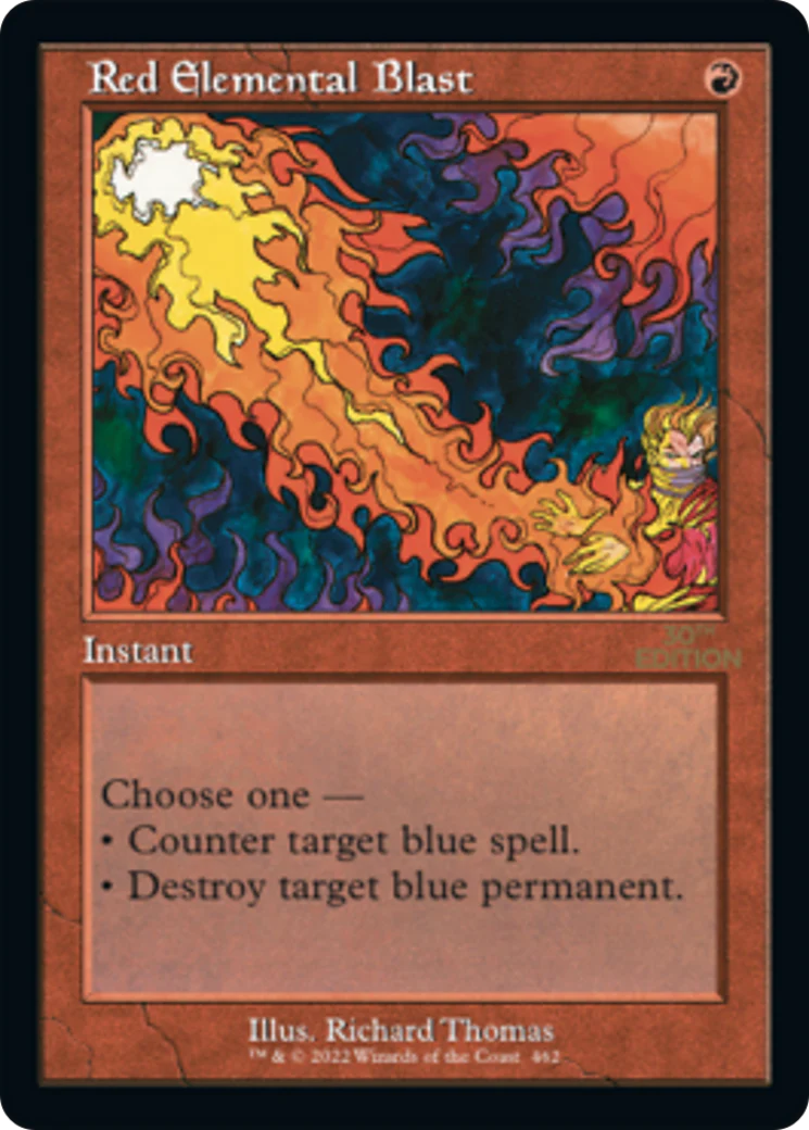 Red Elemental Blast (Retro Frame) (30A)