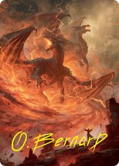 Rite of the Dragoncaller (38/54) Art Card (AFDN) - Gold-Stamped Signature