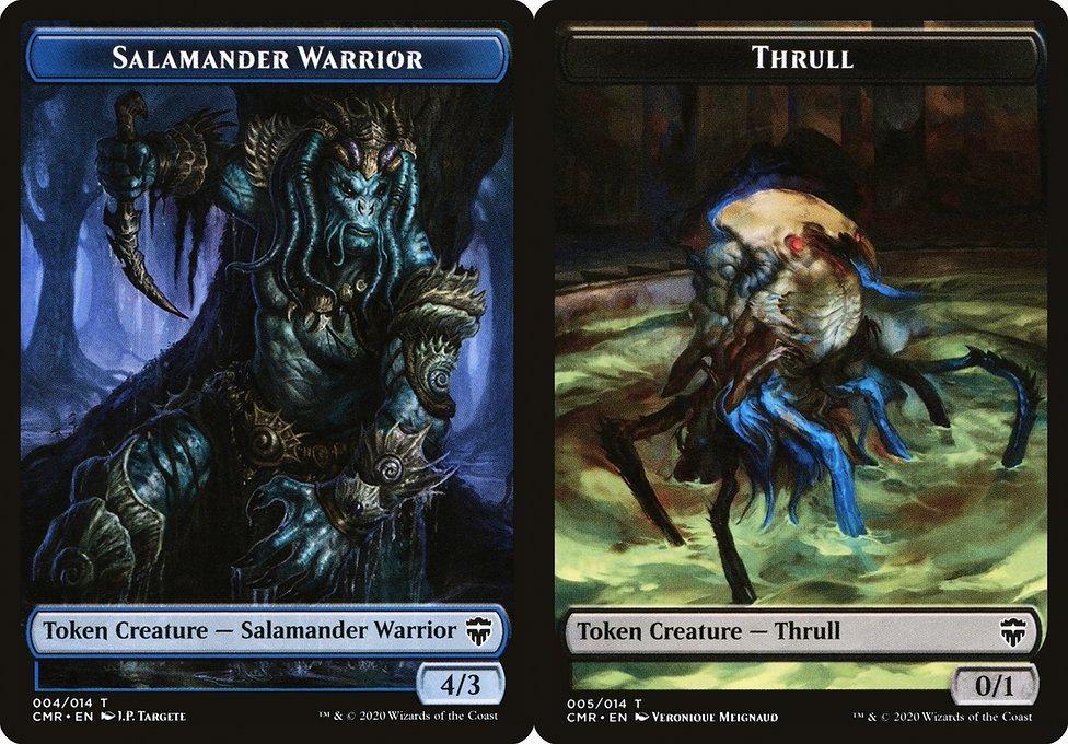 Salamander Warrior (004) // Thrull (005) Double-Sided Token (TCMR) - Foil