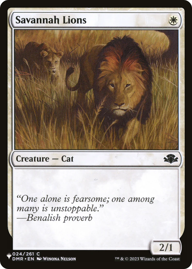 Savannah Lions (024) (PLST)