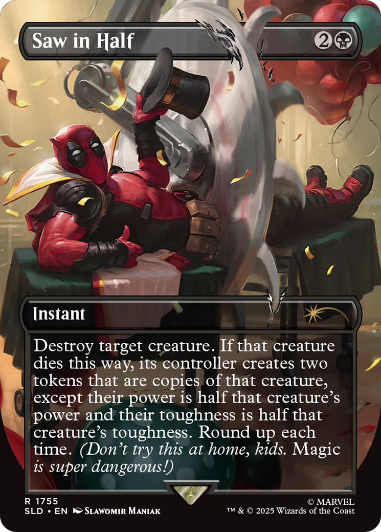Saw in Half (1755) (Borderless) (SLD) - Foil