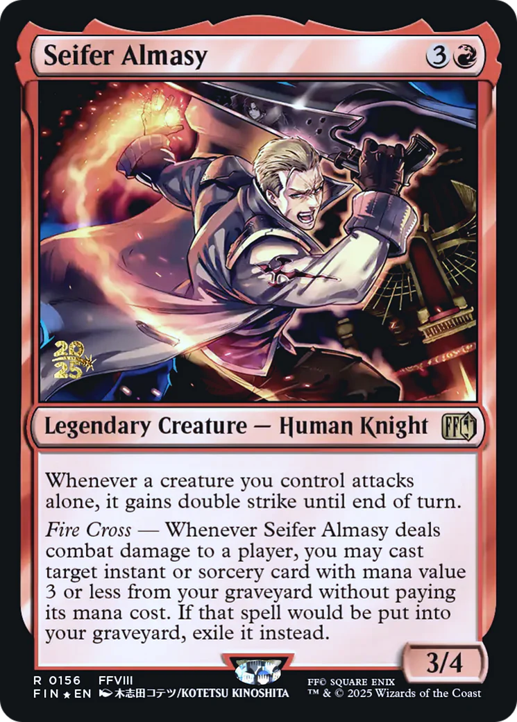 Seifer Almasy (0156) (Prerelease) (PFIN) - Foil