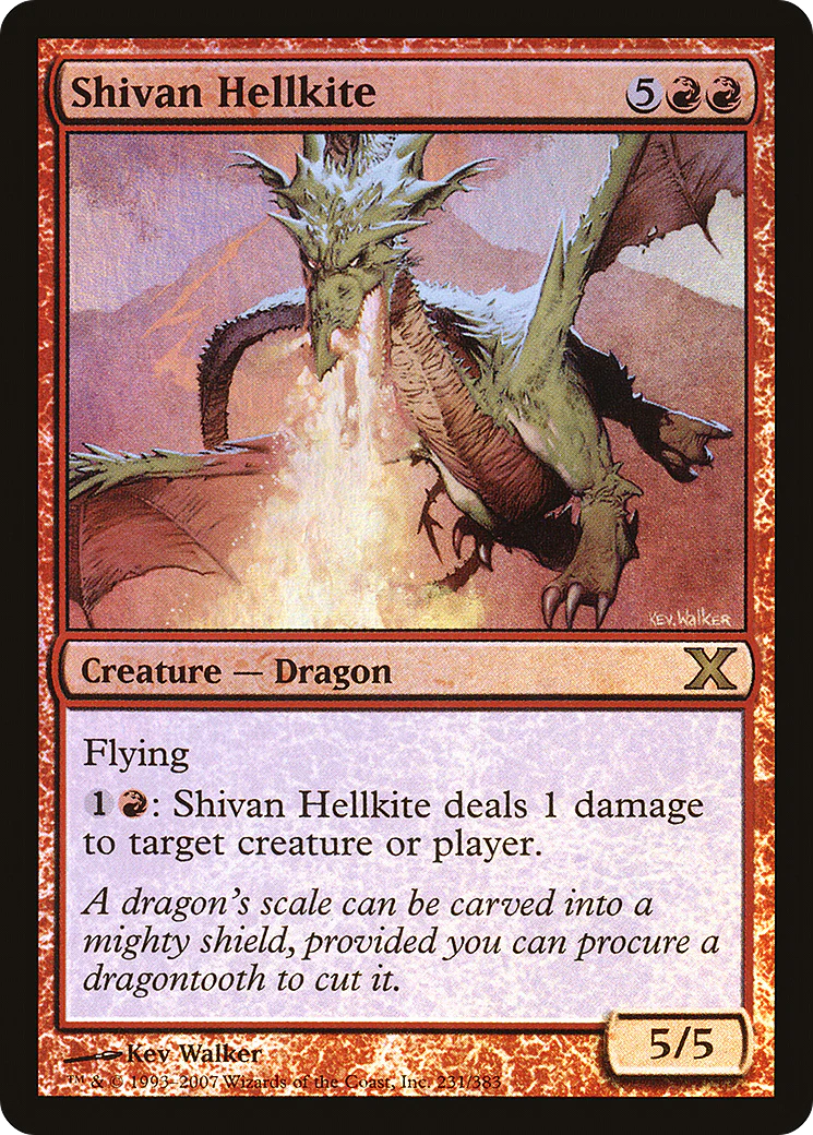 Shivan Hellkite (10E) - Foil
