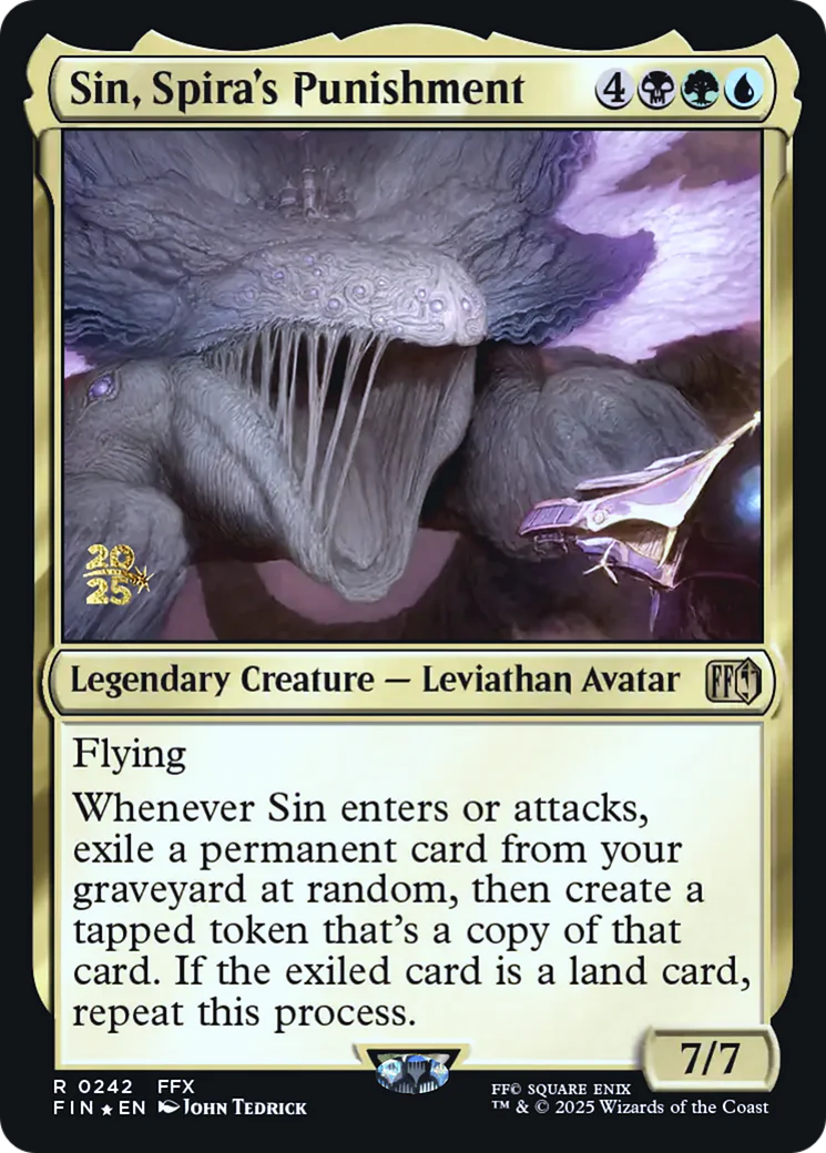 Sin, Spira's Punishment (0242) (Prerelease) (PFIN) - Foil