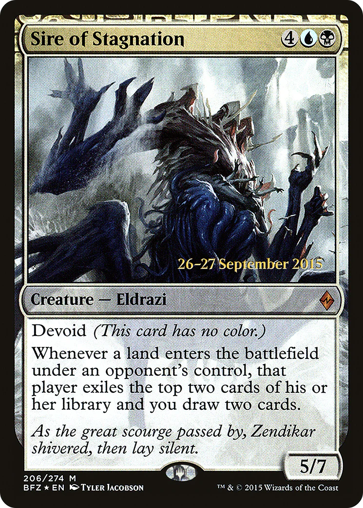 Sire of Stagnation (206) (Prerelease) (PBFZ) - Foil