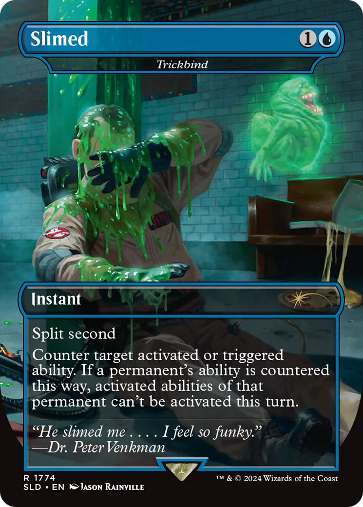 Slimed [Trickbind] (1774) (Borderless) (SLD) - Rainbow Foil
