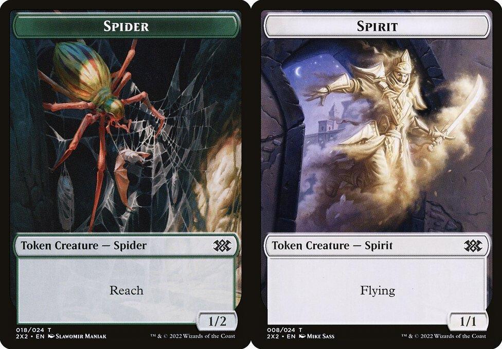 Spider (018) // Spirit (008) Double-Sided Token (T2X2)