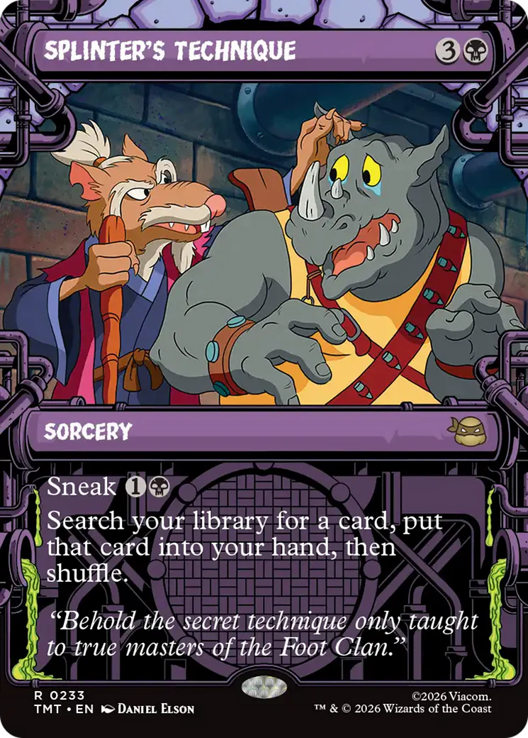 Splinter's Technique (0233) (Sewer Frame) (TMT) - Foil