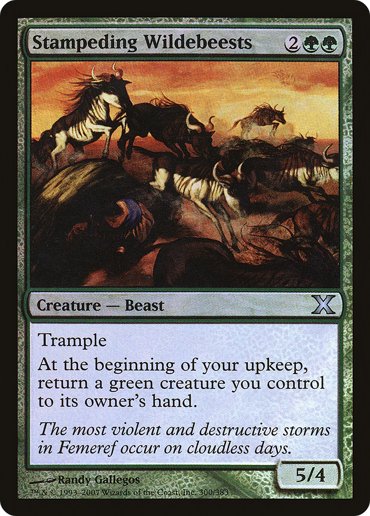 Stampeding Wildebeests (10E) - Foil