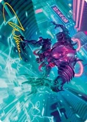 Surgehacker Mech (45/81) Art Card (ANEO) - Gold-Stamped Signature