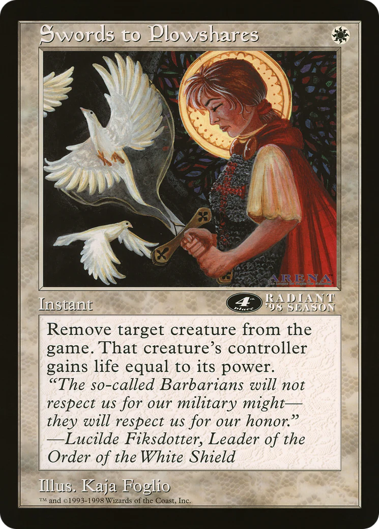 Swords to Plowshares (4th Place) (Oversized) (Arena League Promo) (OLEP)