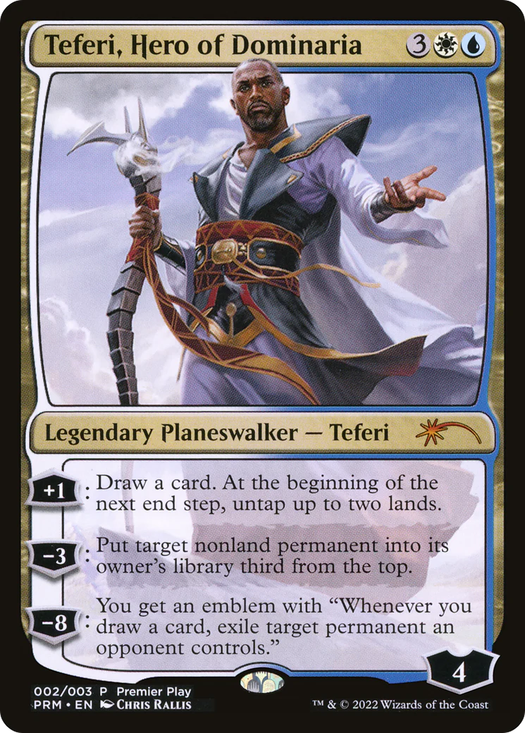 Teferi, Hero of Dominaria (002) (Premier Play) (PPRO) - Foil