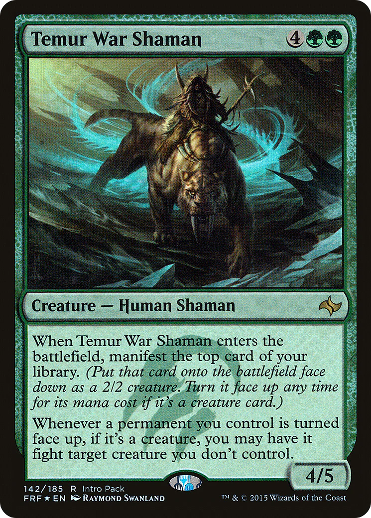 Temur War Shaman (142) (Intro Pack) (PFRF) - Foil