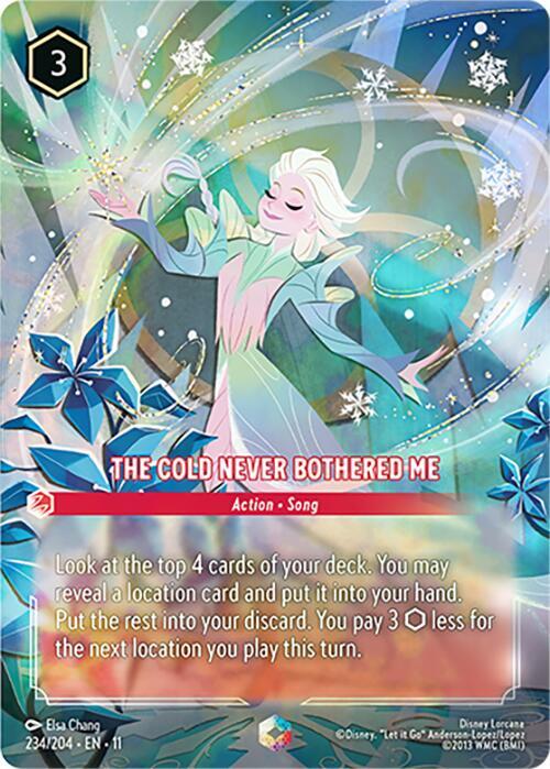 The Cold Never Bothered Me (0234) - Satin Holographic Foil