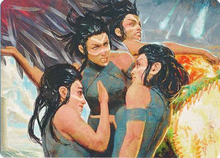 Throes of Chaos (09/54) Art Card (AMH1)