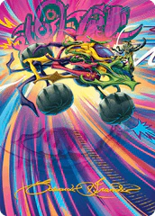 Thunderous Velocipede (43/54) Art Card (ADFT) - Gold-Stamped Signature