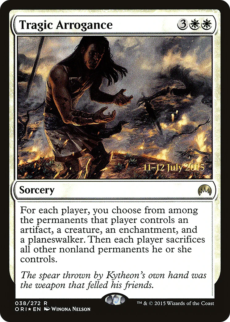 Tragic Arrogance (038) (Prerelease) (PORI) - Foil