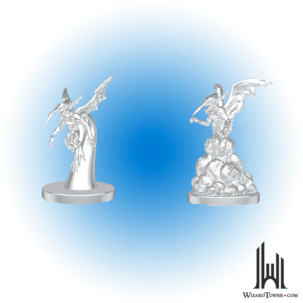 Unpainted Miniature - Dungeons & Dragons - Ice Mephit and Dust Mephit