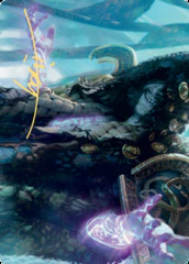 Valki, God of Lies (28/81) Art Card (AKHM) - Gold-Stamped Signature