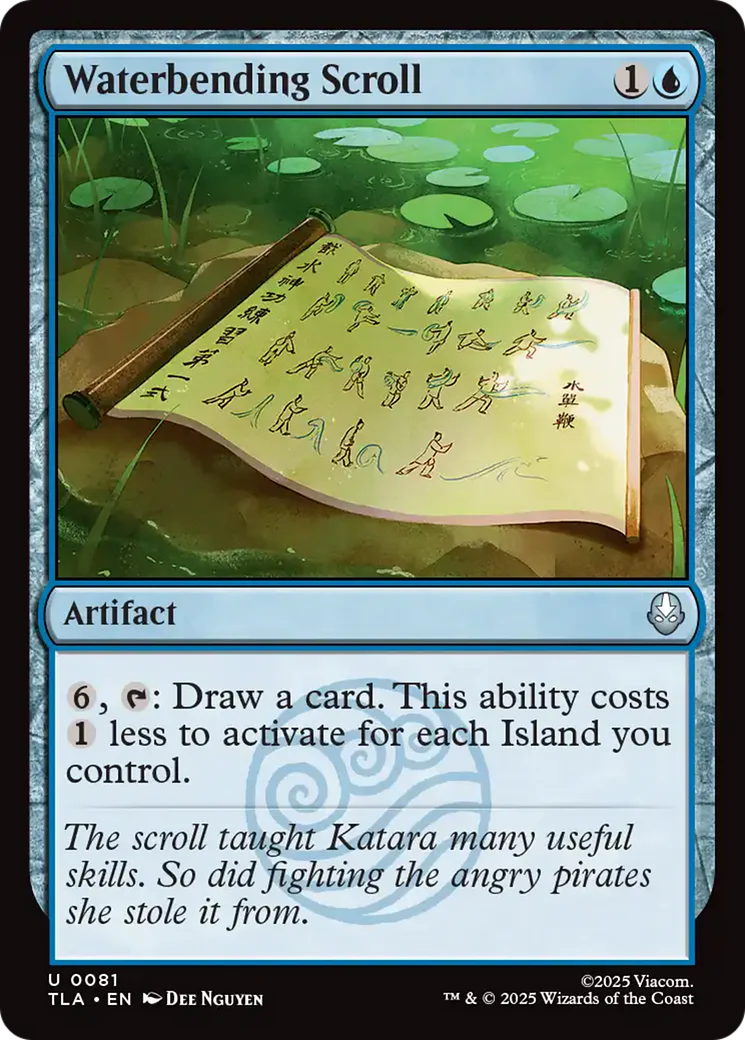 Waterbending Scroll (TLA) - Foil